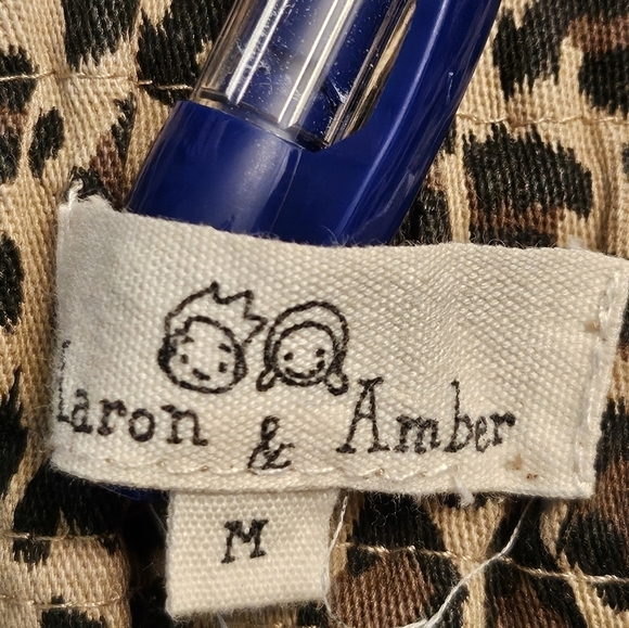 Aaron & Amber Paperbag A-line Leopard Print 97% Cotton 3% Spandex Shorts Size M - Picture 6 of 7